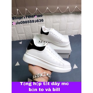 [Tặng hộp tất thời trang và dây mc bản to bill] giầy thể thao MC trắng đen nam nữ