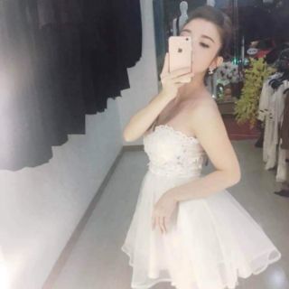 Đầm cúp ngực xòe công chúa