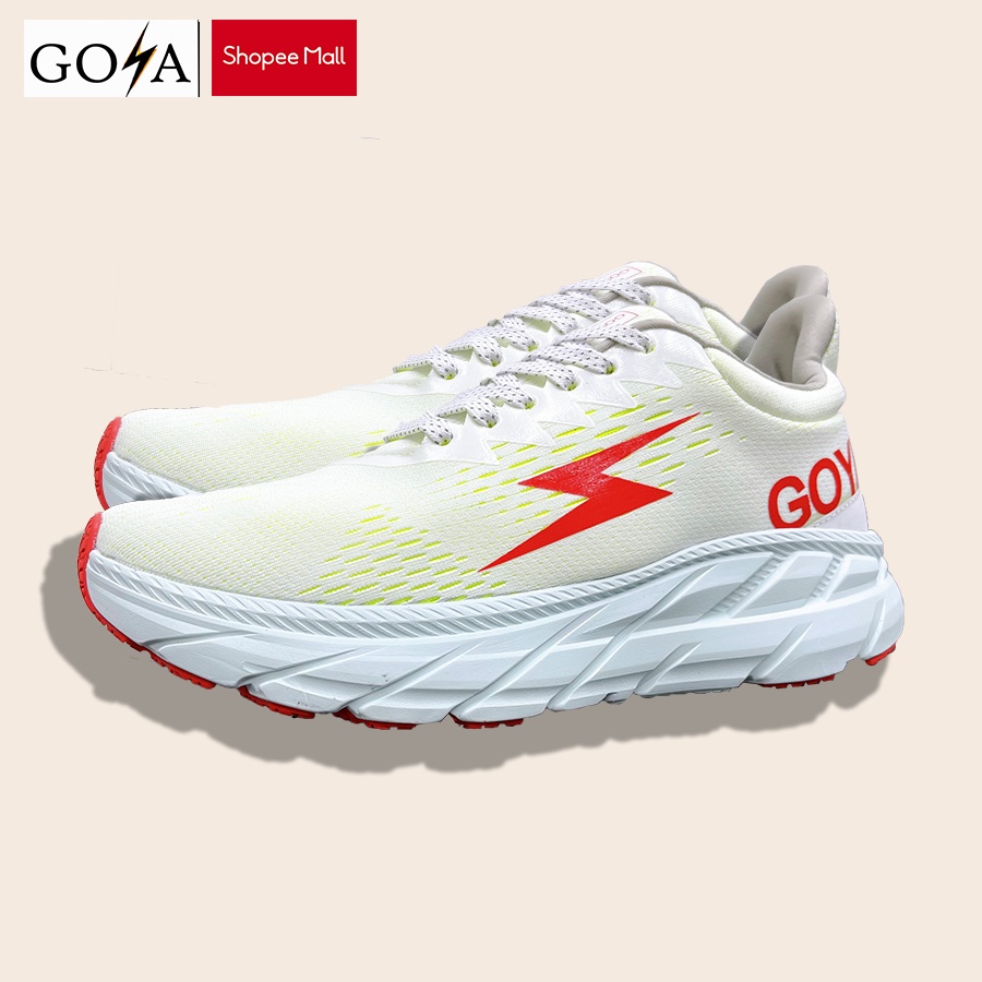 [RUNNING] Giày Thể Thao Goya Training 2021 - Màu Trắng Neon Đỏ