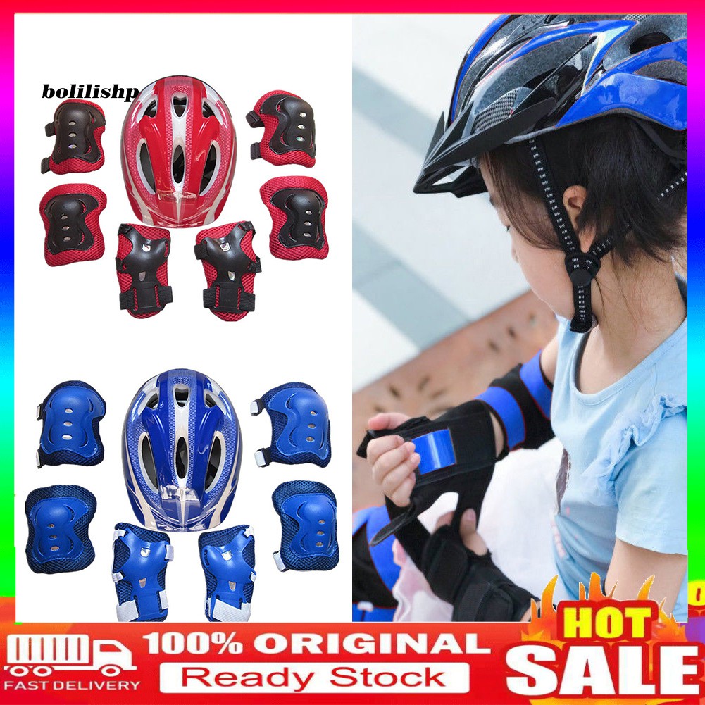 Bộ Phụ Kiện Bảo Vệ Đầu Gối Và Khuỷu Tay Cho Bé Khi Đi Xe Đạp
