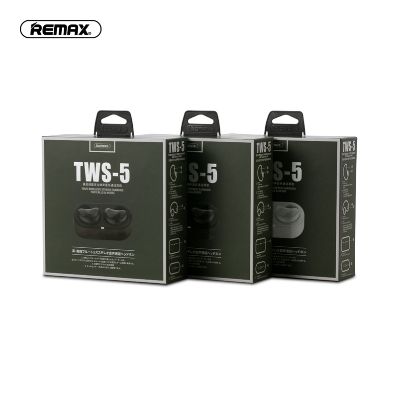 Bộ tai nghe Bluetooth REMAX tws-5 với hộp sạc | BigBuy360 - bigbuy360.vn