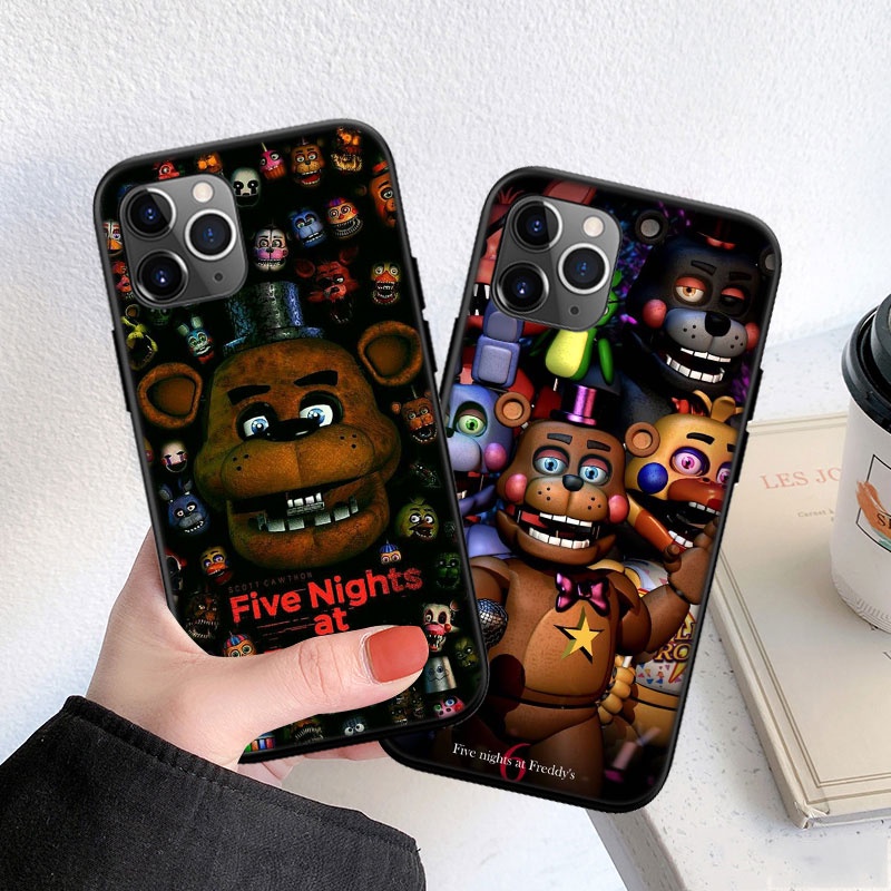 Ốp Điện Thoại Silicon Mềm Họa Tiết Game FNAF Cho iPhone 5 5S 6 6S 7 8 11 Pro Max Plus SE XR OI40