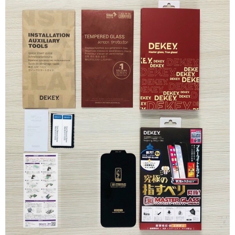 Miếng Dán kính cường lực Dekey  full 3d premium  iP 14 pro max/13 pro max/12 pro max/11 pro max/xs max  Nguyễn Gia group