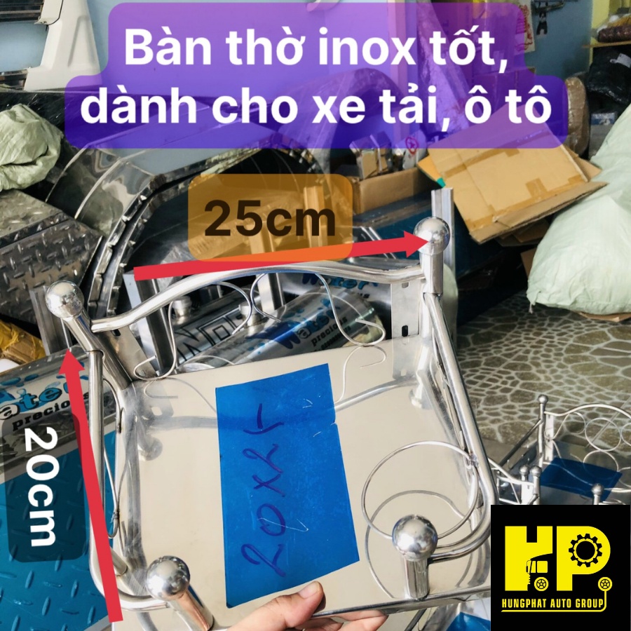 BÀN THỜ CÚNG INOX,BÀN THƠ THIÊN, TRANG THỜ INOX DÀNH CHO Ô TÔ