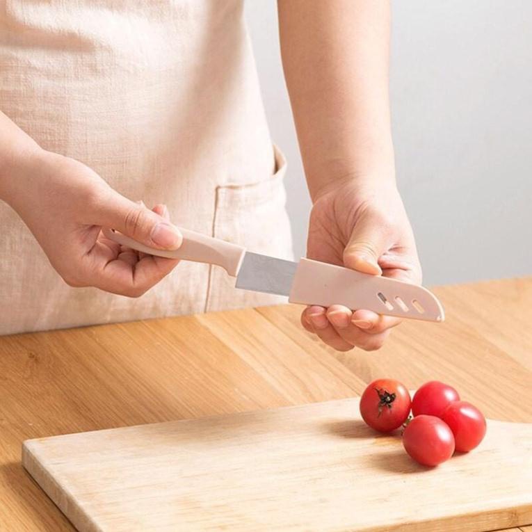DAO CẮT GỌT HOA QUẢ TRÁI CÂY, LÀM BẾP ĐA NĂNG CÓ NẮP VỎ BAO BỌC AN TOÀN, TIỆN LỢI KHI ĐI PHƯỢT, DU LỊCH
