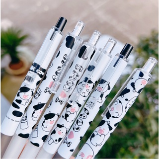 Bút bi nước mực gel OY, bút bi cute mực đen ngòi 0.5mm bò sữa dễ thương O13