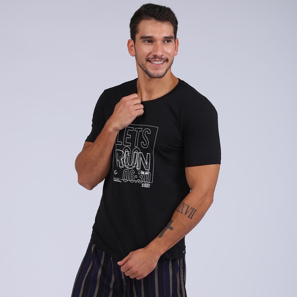 Áo Phông Nam Jockey Cotton Ngắn Tay Màu Đen Xanh Đen Mềm Mại Cao Cấp - JAMT0206B | BigBuy360 - bigbuy360.vn