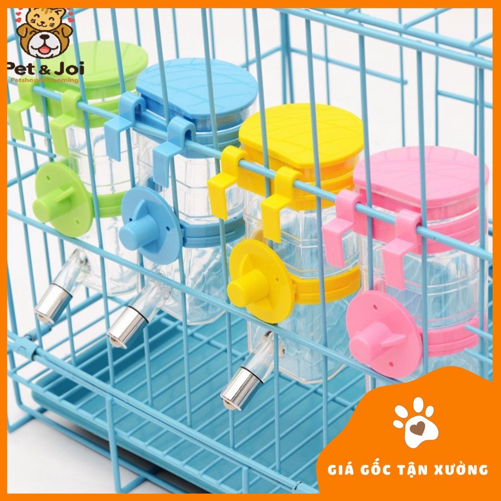 Bộ bình nước gắn chuồng cao cấp cho chó mèo