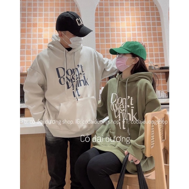 Áo hoodie Dont over mũ 2 lớp TT6