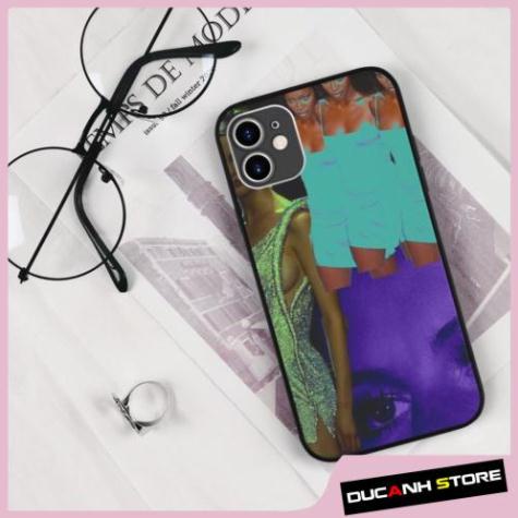 Ốp lưng iphone SAMSUNG blue girls  collage art op art cạnh vuông  cho các dòng iPhone PAP20210951