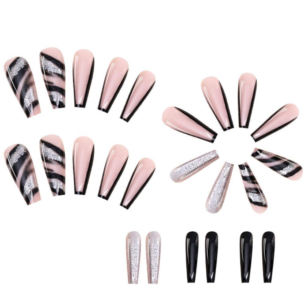 Bộ 24 Móng Tay Giả Che Phủ Toàn Diện Tháo Rời Được Thời Trang Thu Đông