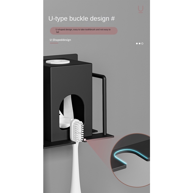 Giá Đựng Bàn Chải Đánh Răng Gắn Tường Bằng Thép Không Gỉ 2 Người Tiện Lợi Dành Cho Nhà Tắm