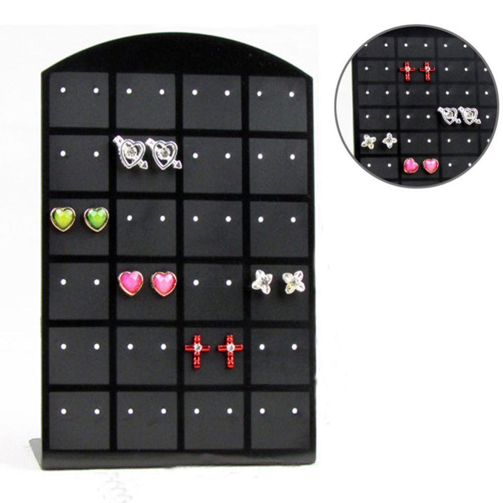 Giá trưng bày 24 cặp bông tai 2 màu tùy chọn tiện dụng