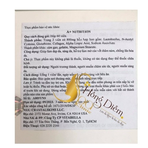 [phân phối chính hãng] Viên uống sáng da mặt - trắng body, giãm nám - tàn nhang. tăng khả năng chống nắng. Nhập khẩu Mỹ. | BigBuy360 - bigbuy360.vn