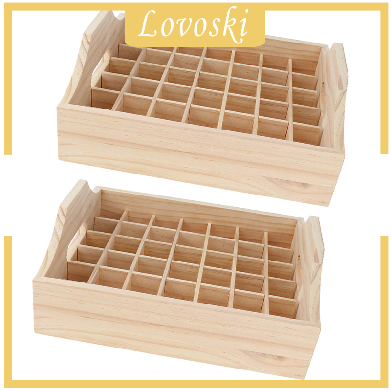 Set 2 Đế Gỗ Trưng Bày 42 Lọ Tinh Dầu 5 10 15 20ml