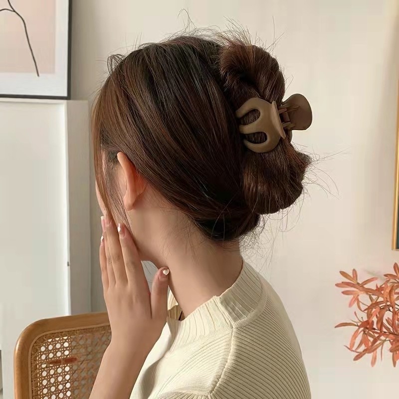 Kẹp tóc càng cua, cặp tóc nhám nhỏ xinh dễ thương cho nữ phong cách Hàn Quốc