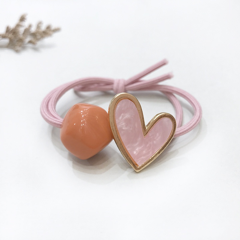 Dây Buộc Tóc Cao Su Màu Sắc Ngọt Ngào Phong Cách Hàn Quốc Cho Nữ