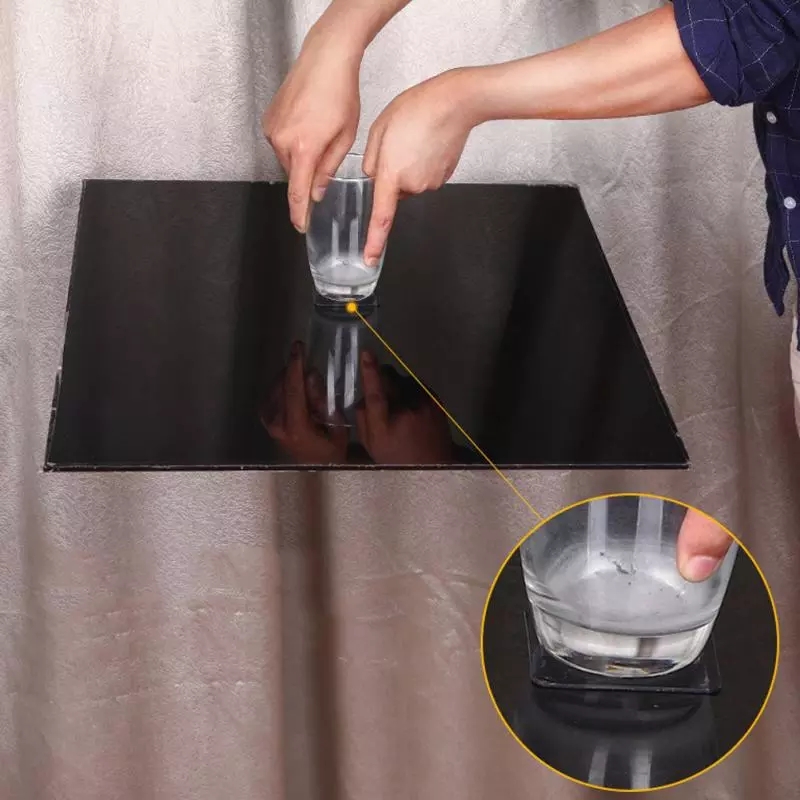 Nhãn dán hai mặt chất liệu PVC trong suốt chống thấm nước tiện dụng