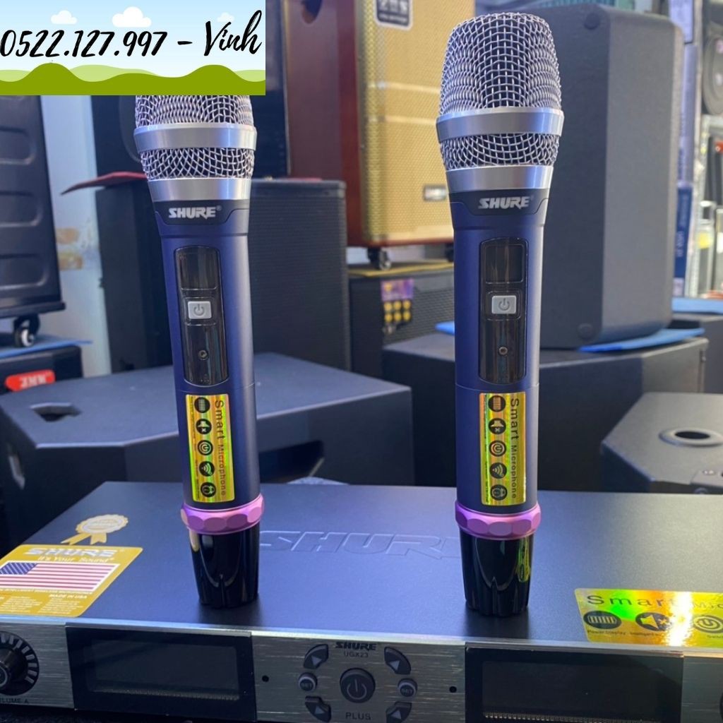 Micro không dây SHURE UGX23 PLUS Chính hãng năm 2022 - Gia Khang Audio