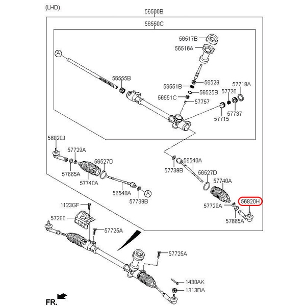Rotuyn lái ngoài Hyundai i10,Rô tuyn lái ngoài Hyundai i10,Phụ tùng Hyundai i10  -Hàng chính hãng CTR Hàn Quốc