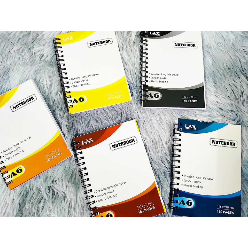 Sổ Lò Xo A4, A5, A6 Notebook Lax 160 Trang - Màu Ngẫu Nhiên