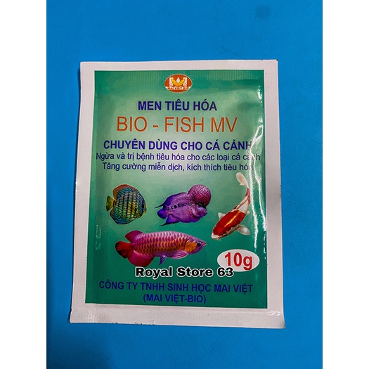 Men tiêu hóa MV Bio Fish Mai Việt cho cá cảnh gói 10g