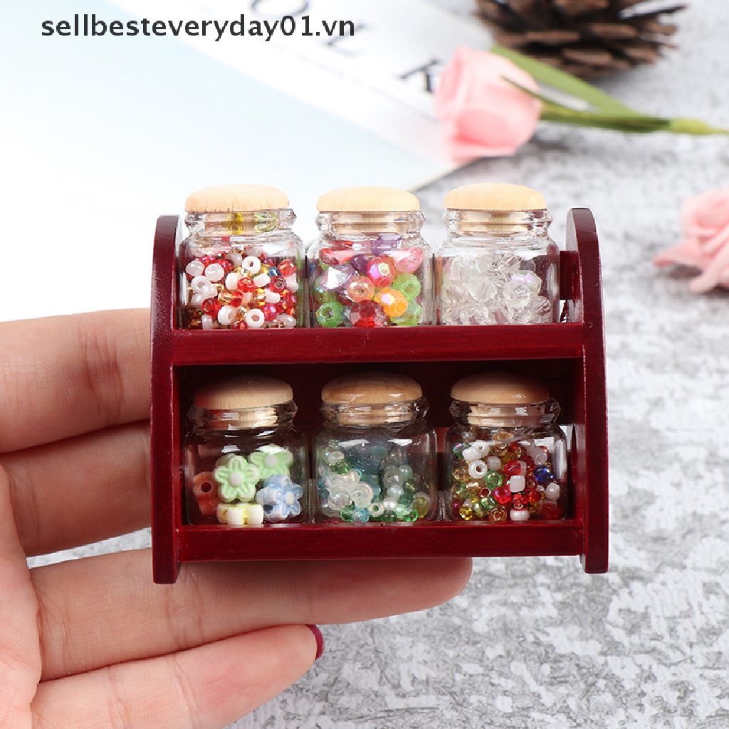 Kệ Gỗ Đựng Gia Vị Đồ Chơi Búp Bê Cỡ 1 / 12