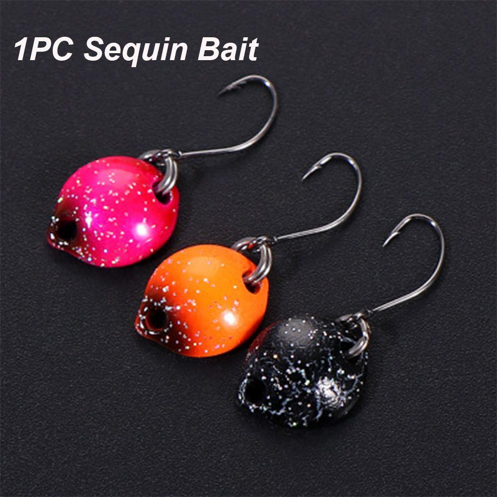 LET Mồi Câu Cá Giả Bằng Kim Loại Đính Sequin Lấp Lánh