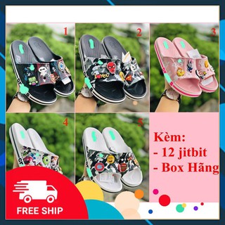 [Hàng sẵn + 12 jitbit + Box Hãng +FreeShip] Dép lê quai ngang Cross Phun Sơn Nam Nữ