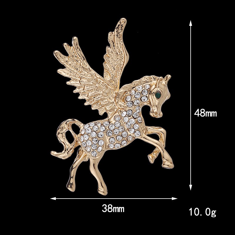 Ghim Cài Áo Vest Nam Brooch Pin thời trang hình con kỳ lân Unicorn {Phụ kiện Vest Nam – AdamZone}