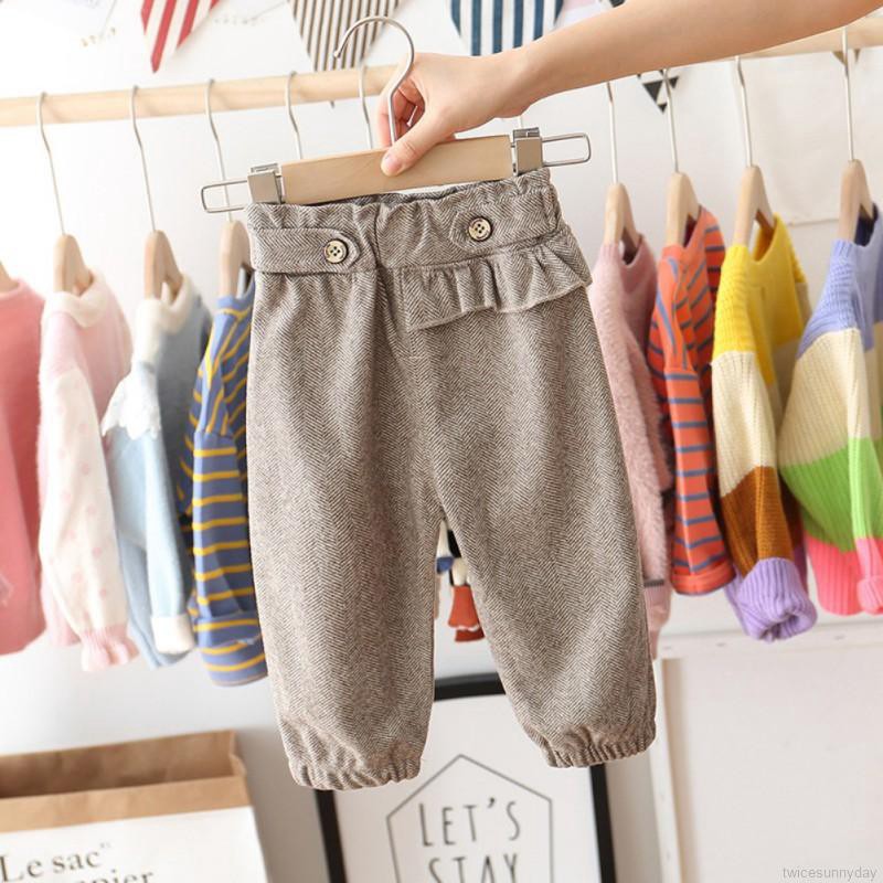 ☀ sunny ღ Baby Girls Cotton Elastic Waist Cartoon Design Bottom Leggings