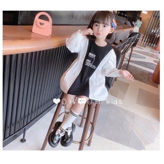 Váy cotton dài tay phối sơ mi siêu xinh(kèm ảnh thật và video)