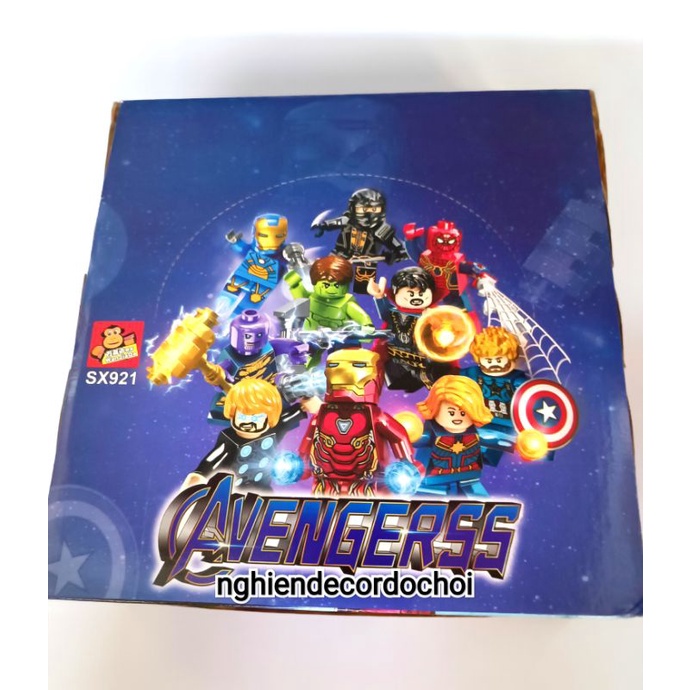 LEGO Avengerss siêu anh hùng, Combo 10 hộp lego cam kết đẹp như hình.