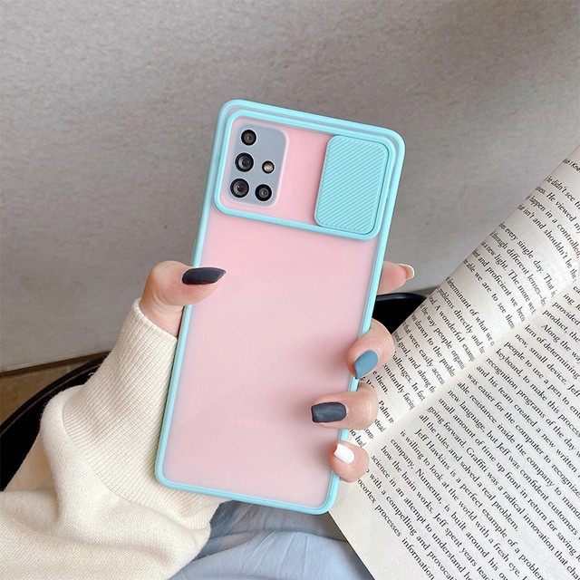 Ốp Điện Thoại Mặt Nhám Có Nắp Trượt Bảo Vệ Camera Cho Samsung Galaxy A12 A32 A42 A52 A72 | BigBuy360 - bigbuy360.vn