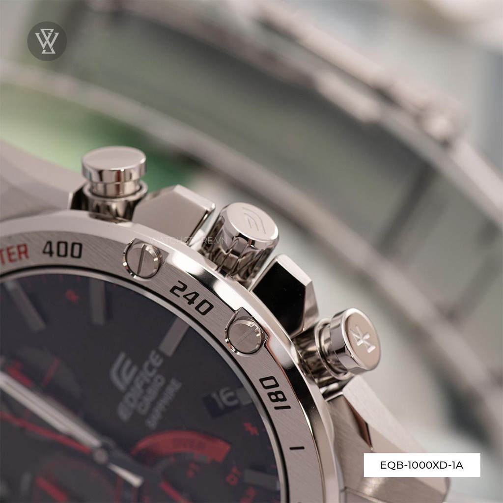 Đồng Hồ Quartz Nam Casio WATCHSTORE EQB-1000XD-1ADR Thiết Kế Mặt Kính Khoáng 45.4mm, Dây Kim Loại Và Vỏ Thép Không Gỉ