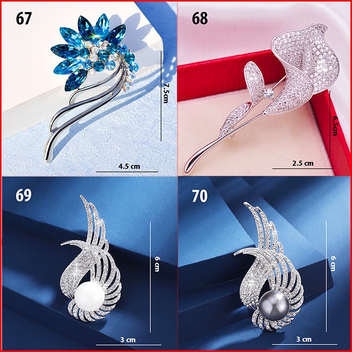 GOTI - Set Ghim Cài Áo Hình Hoa Cao Cấp Sang Trọng Kiểu Charm Trang Trí Váy Đầm Dành Cho Nữ SET05