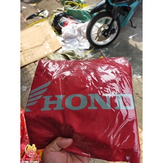 Áo bọc yên vs bao tay đỏ honda