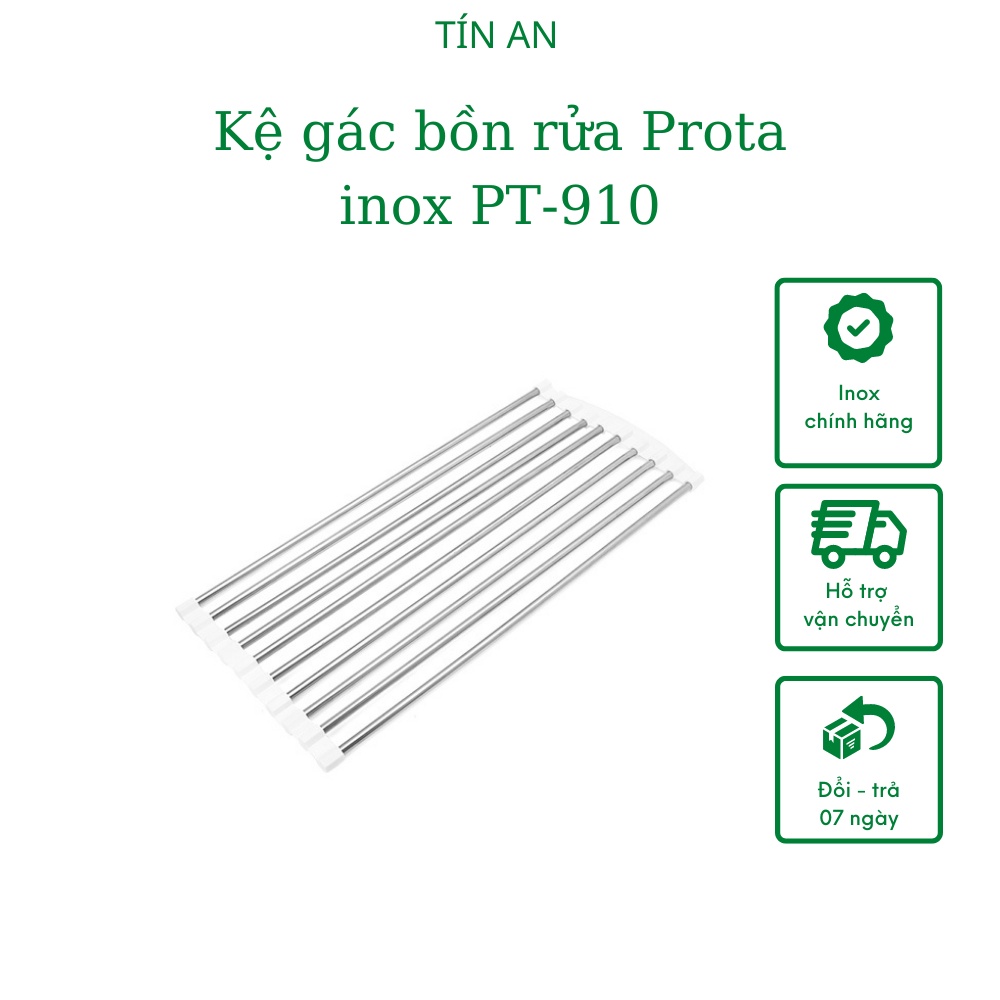 Giá inox chậu rửa úp chén, để rau, củ, quả Prota