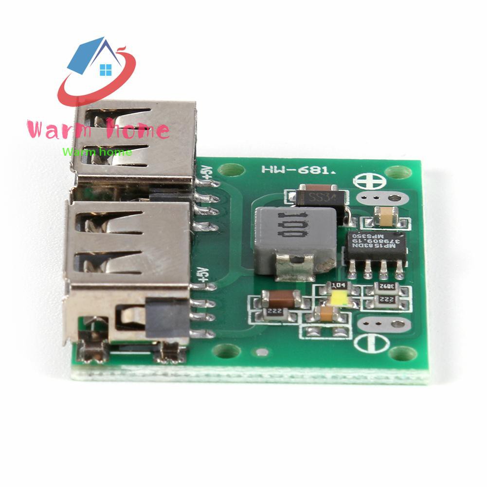 Mô Đun Giảm Áp Đầu Ra Usb Kép 9v 12v 24v Sang 5v 3a Dc-Dc