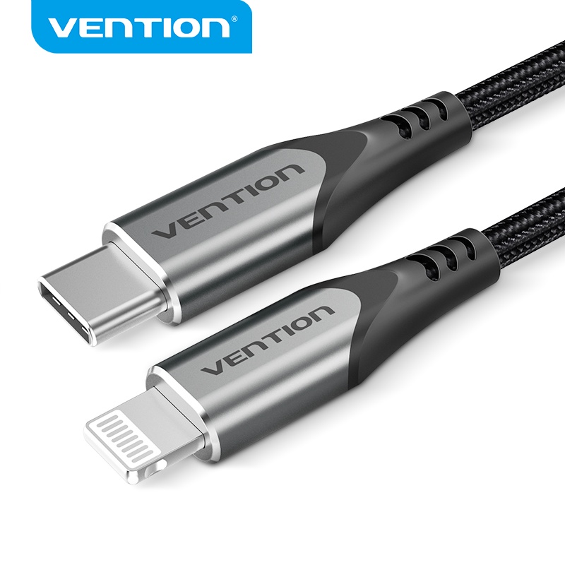 VENTION Cáp Sạc Nhanh Cổng USB C Sang Cổng Lightning 18W 20W PD Cho macbook / iPad pro / iPhone 13 12 XS Max X 8