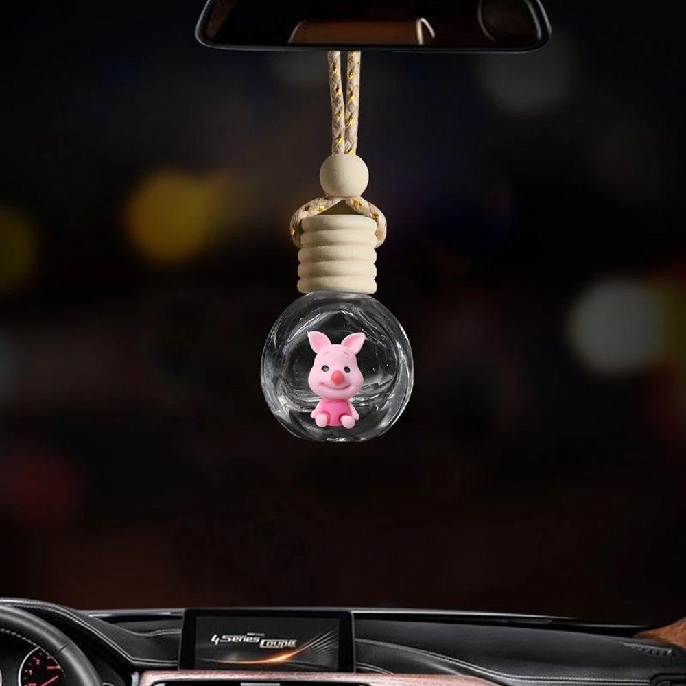 Aaron1 Bình Thủy Tinh Đựng Nước Hoa Treo Gương Chiếu Hậu Xe Hơi Hình Doraemon Trang Trí