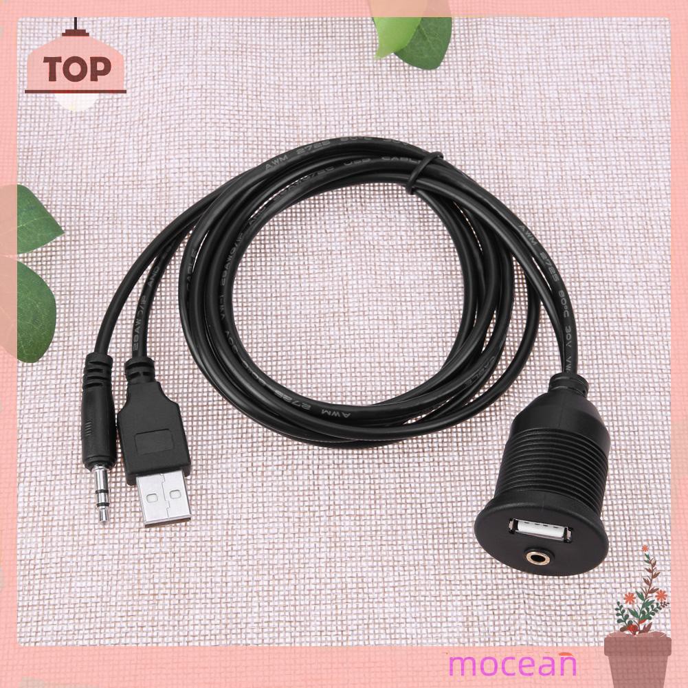 Dây Cáp Mở Rộng Usb 2.0 3.5mm M / F Aux Cho Xe Hơi