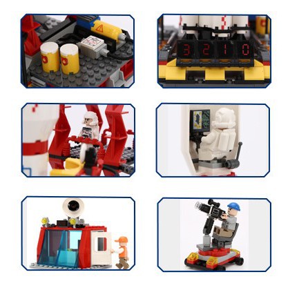 Đồ Chơi Xếp Hình Lắp Ráp BeThongMinh Mô Hình Dàn Phóng Tên Lửa Siêu To Khổng Lồ