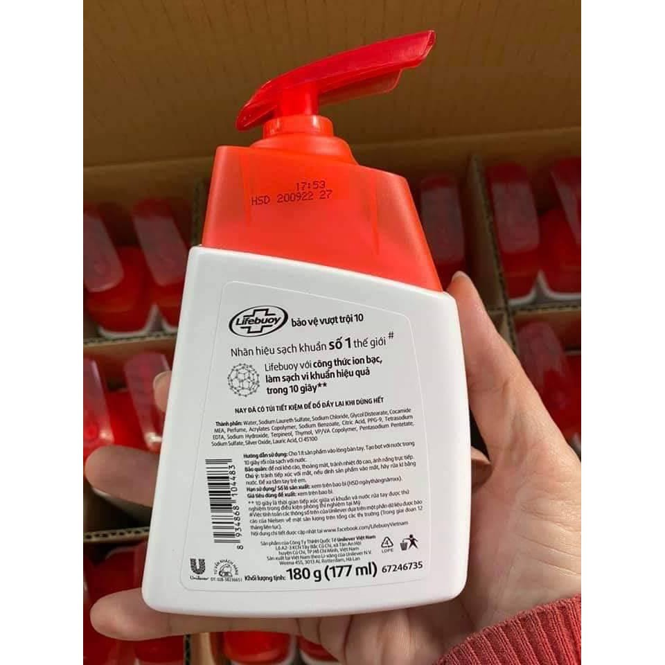 Nước rửa tay Lifebouy chai 180ml | BigBuy360 - bigbuy360.vn