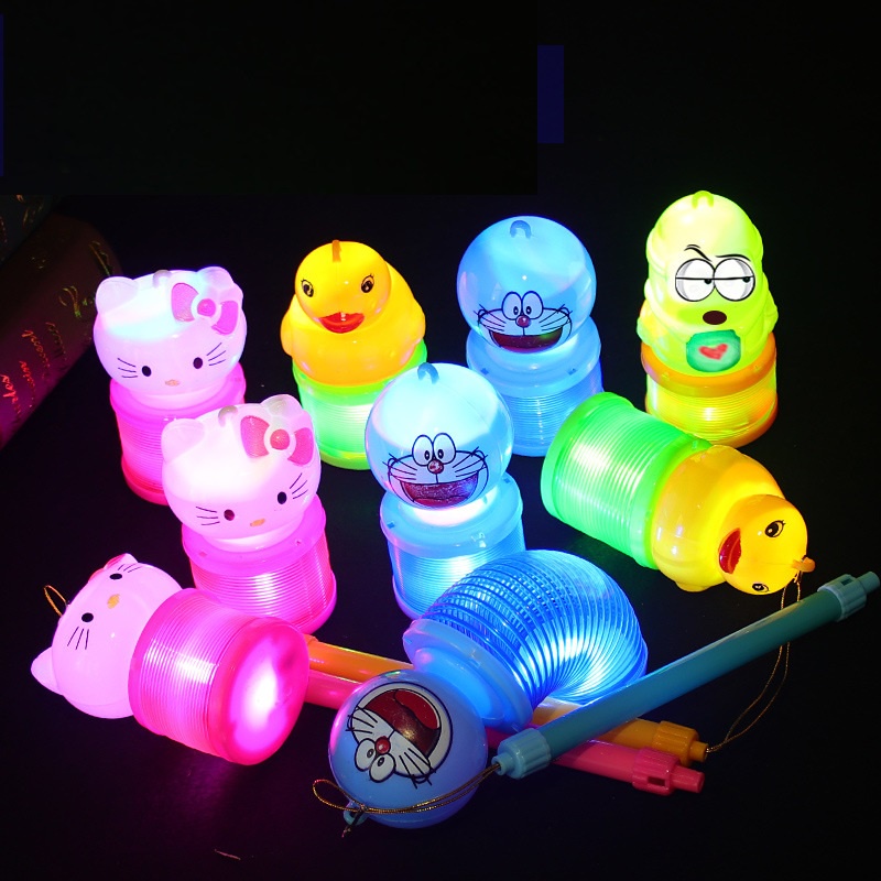 Đồ chơi đèn lồng cầu vồng lò xo phát sáng cho bé - có sẵn pin - chọn mẫu - đồ chơi trung thu