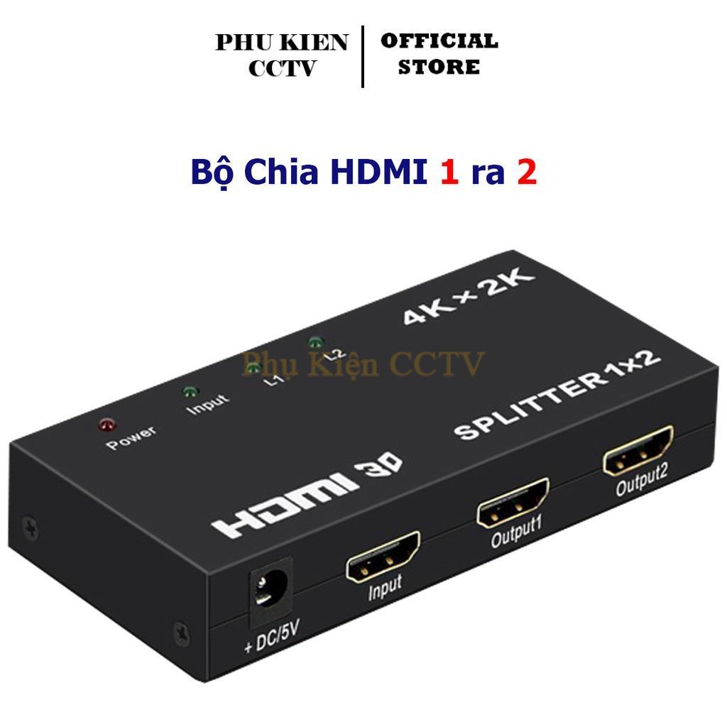 Bộ chia HDMI 1 ra 2 Splitter Kết Nối Máy Tính, Đầu Ghi CAMERA Ra Hai Màn Hình Chiếu Cùng Lúc