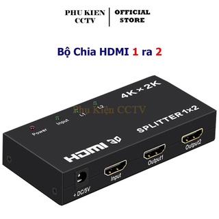 Bộ chia HDMI 1 ra 2 Splitter Kết Nối Máy Tính, Đầu Ghi CAMERA Ra Hai Màn Hình Chiếu Cùng Lúc