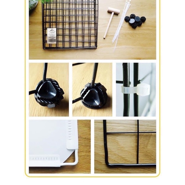 Tấm Lưới Sắt Đa Năng Lắp Ghép Chuồng Quây Chó Mèo, Kệ Sách, Decor Phòng