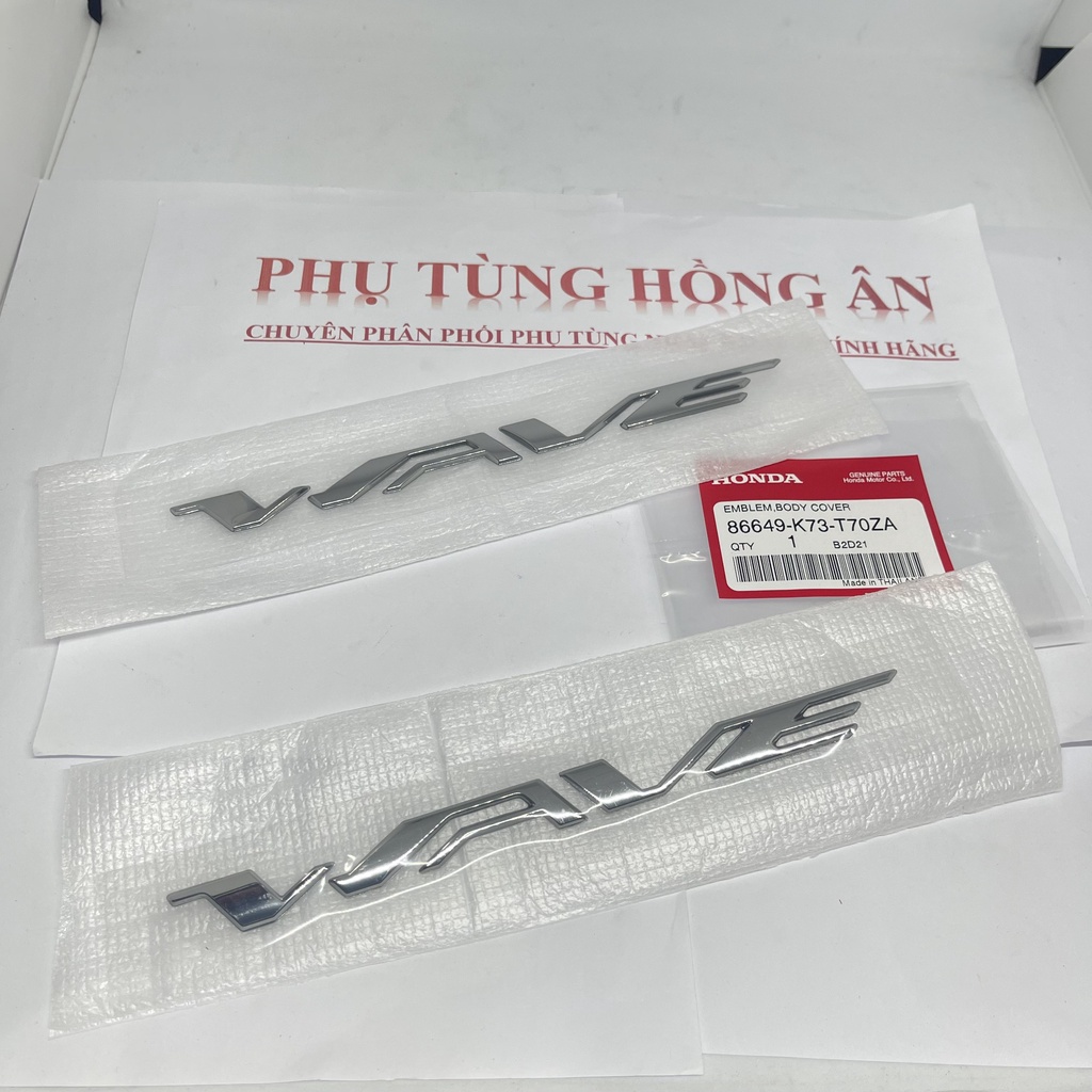 Tem chữ nổi wave 125i nhập khẩu chính hãng Honda Thailand - PT HỒNG ÂN