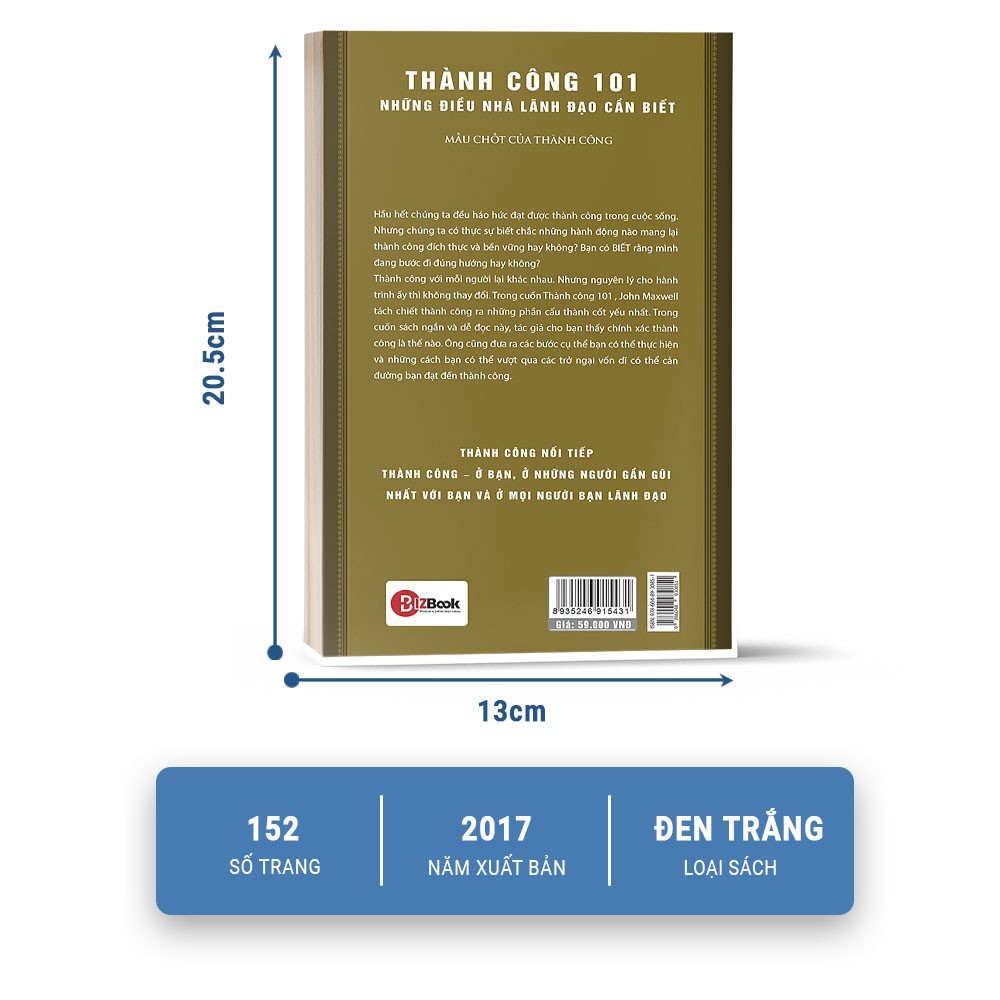 Sách - 101 Những Điều Nhà Lãnh Đạo Cần Biết - Thành công - Tặng Kèm Audio